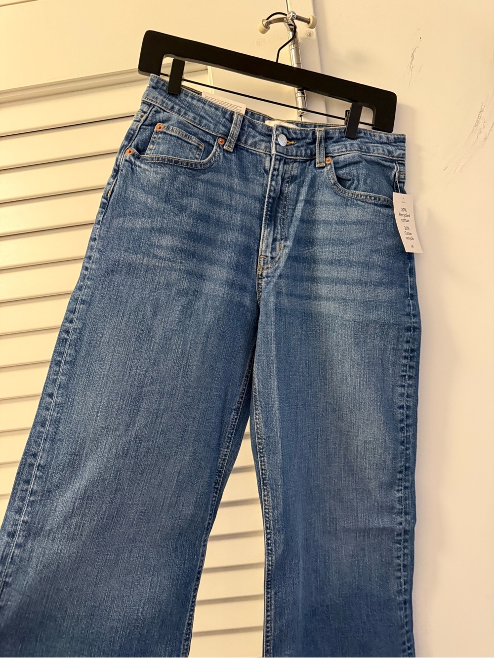 H&M Straight-Leg Women's Jeans - Medium Blue Wash